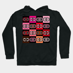 Letter D red Hoodie